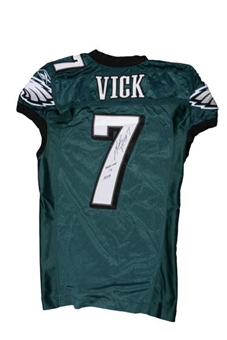 Michael Vick Game used Eagles Jersey vs Giants 9/25/11